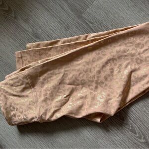 ZYIA Pink and Gold Activewear Leggings